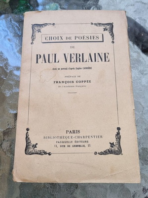 Choix de Poésies του Paul Verlaine μεταχειρισμένη συλλογή γαλλικής ποίησης