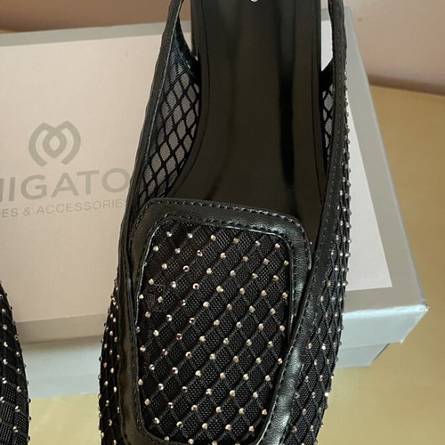 Migato sandals with strass like new, size 39, black