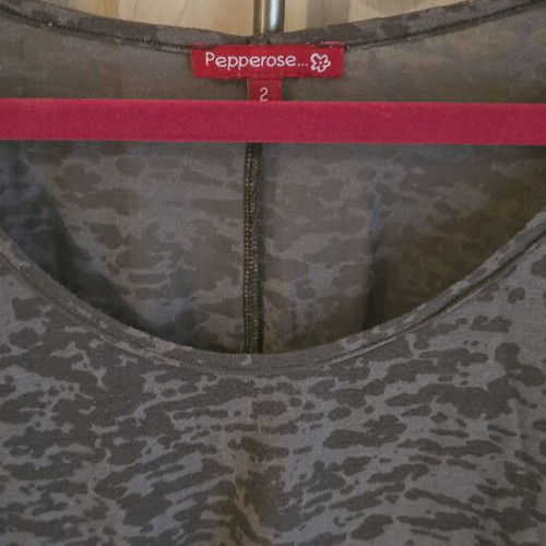 Pepperose blouse grey semi-transparent new, loose fit