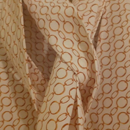 Mango MNG Suit women's shirt with chain print and tie, like new, size S
