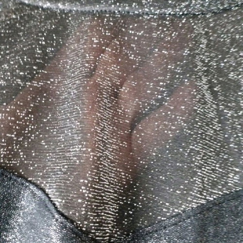 Metallic women's blouse like new, size M, gray