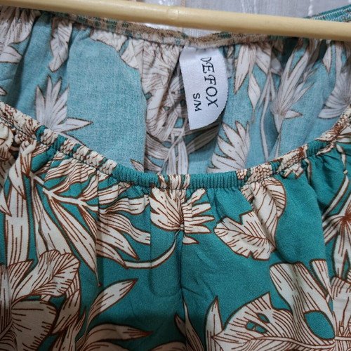 Defox Summer Set cotton crop top and maxi skirt like new