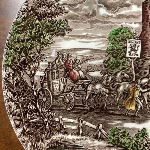 Vintage Wood & Sons The Post House decorative plate 25.4 cm, like new