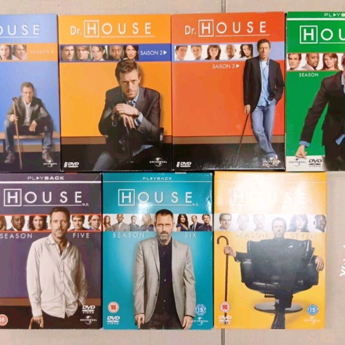 Dr House Season 1-7 DVD new, no Greek subtitles