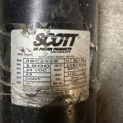 Electric motor 24 V used