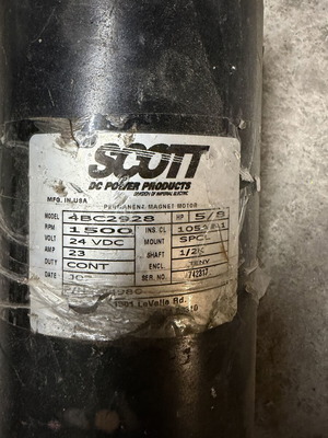Electric motor 24 V used