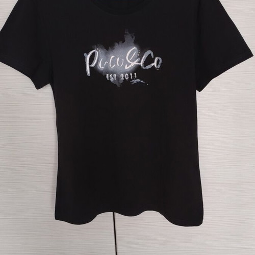 Paco & Co Black Women's T-shirt XL like new