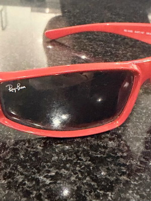 RayBan Sunglass new, red frame
