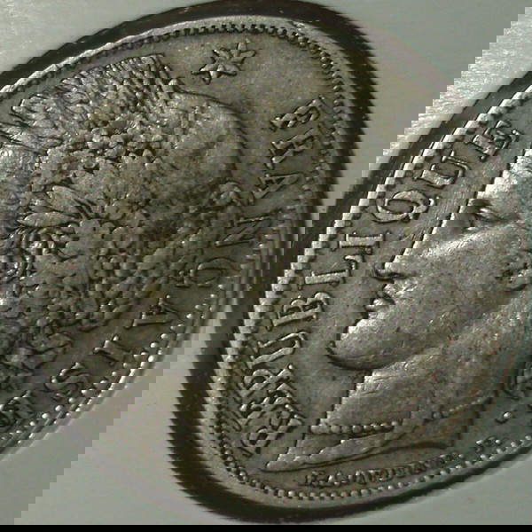 5 Francs 1850 { Ceres } 2nd republic ..