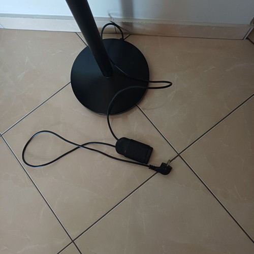 Floor lamp 1.85m with dimmer, like new, black color