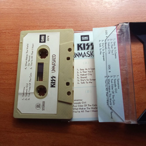 Kiss Unmasked audio tape 1980 used, 1970s 1980s