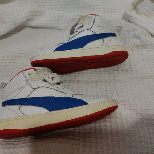 Puma white shoes size 25 for boy or girl used