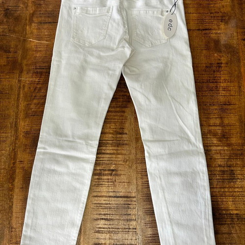 Esprit EDC White Slim Fit Low-Rise Jeans, Waist 29