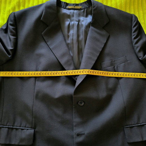 Handmade black men's jacket large size like new
