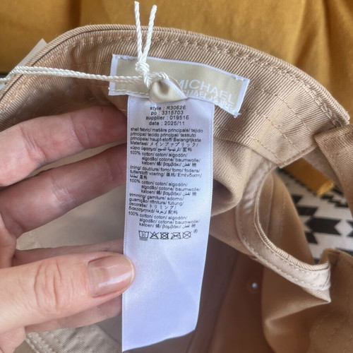 Michael Kors cap brand new, beige, size 58