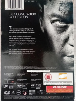 The Ultimate Bourne Collection DVD like new, 3-disc set, Matt Damon