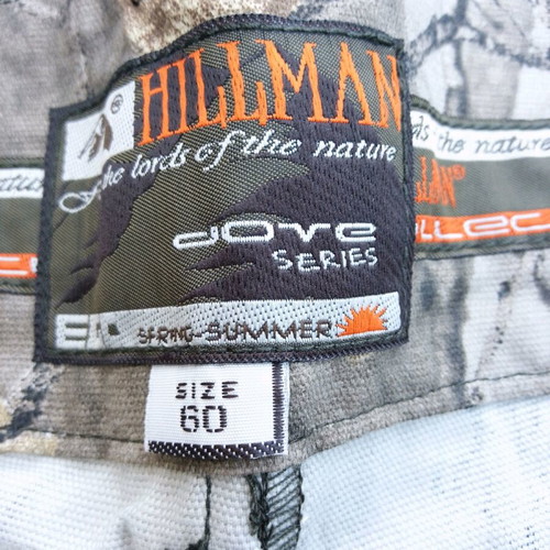 Hillman men's hunting cargo pants with side pockets, size 60