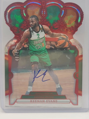 Κάρτα Keenan Evans Panini-Crown Royale Euroleague Basketball 2023-24 καινούργια