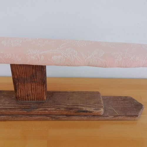 Wooden vintage sleeve ironing board used, 57x10 cm surface