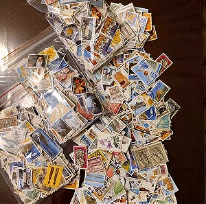 400 Γραμματόσημα Σφραγισμένα ( Ενδεικτική Φωτογραφία)