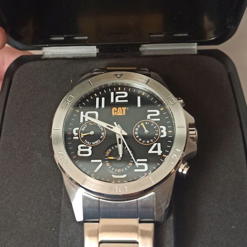 Caterpillar YT.149.11.112 wristwatch new, stainless steel, black dial