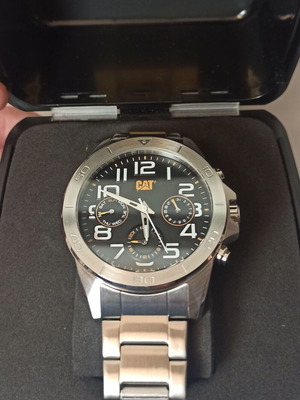 Caterpillar YT.149.11.112 wristwatch new, stainless steel, black dial