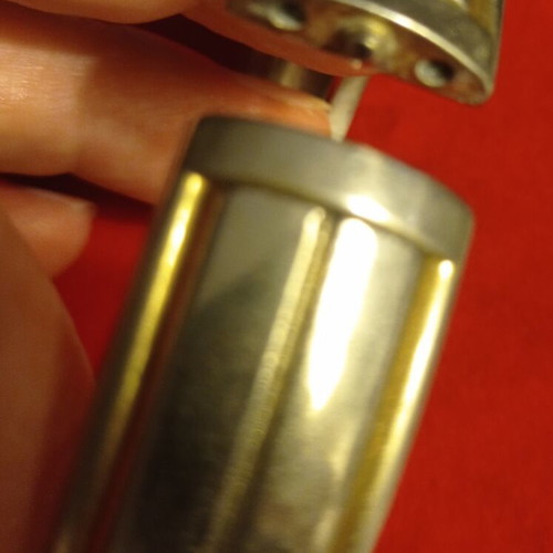 Vintage hinged bangle bracelet like new, gold and silver tone
