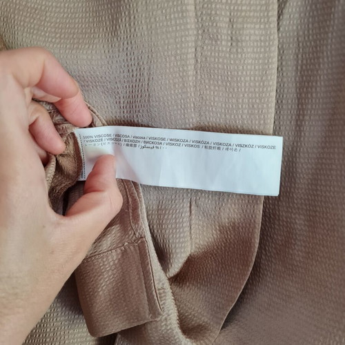 Mango shirt new, 100% viscose, beige, small size