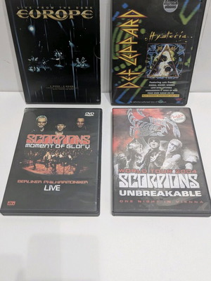 Metal Rock DVD like new, 4-DVD set Europe, Def Leppard, Scorpions