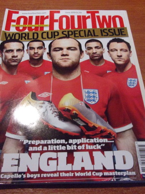 Four Four Two June 2010 England Special like new