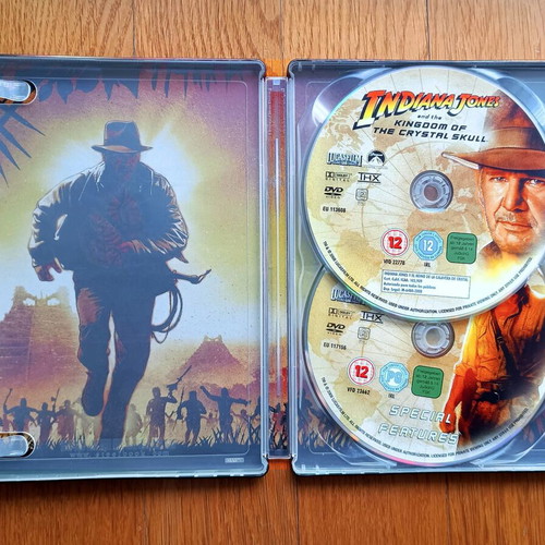 Indiana Jones and The Kingdom of the Crystal Skull Steelbook DVD μεταχειρισμένο με ελληνικούς υπότιτλους