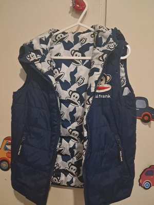 Paul Frank sleeveless kids jacket double-sided, like new, age 7