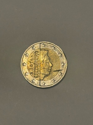2€ Coin Luxembourg 2014 used with minting error