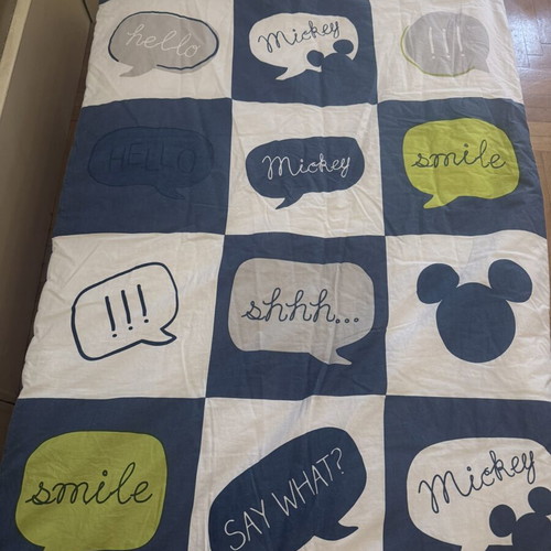 Baby quilts like new, pack of 2 with Disney Mickey and bear designs