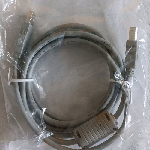Ethernet network cable new with RJ45 connectors gray