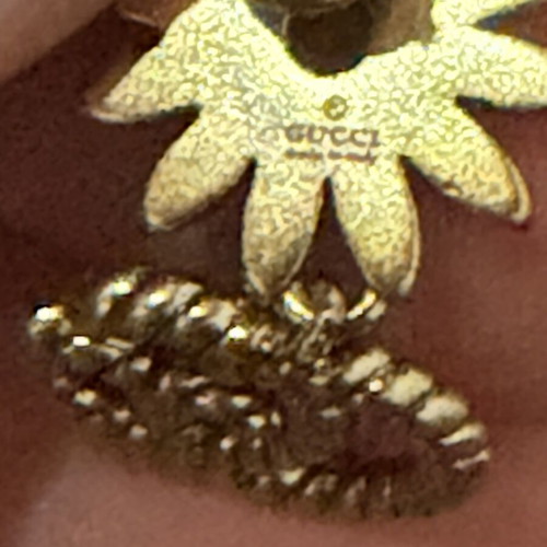 Gucci earrings with crystals and Interlocking G