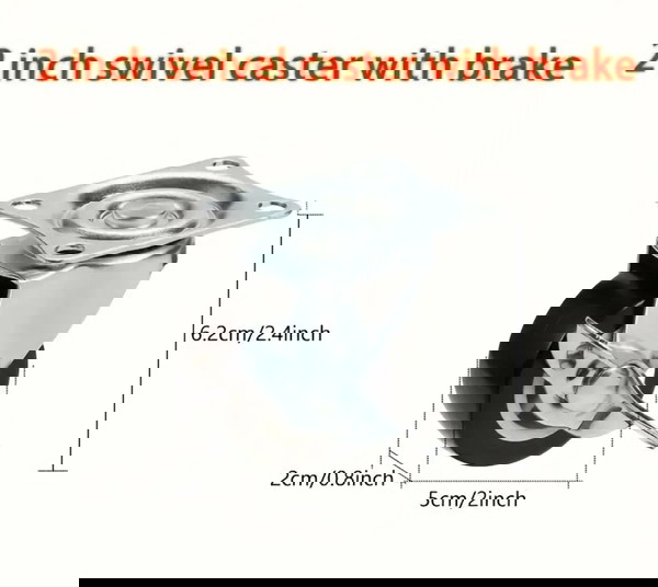 Περιστροφικός τροχός με φρένο