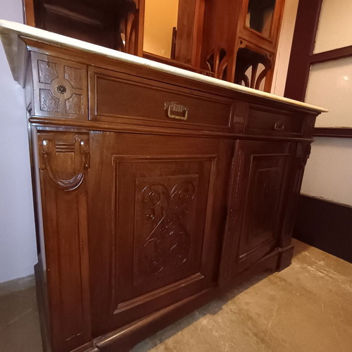 Antique Buffet used, early 20th century, classic urban style