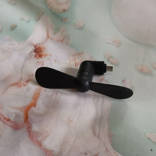 Mobile Phone Fan Micro USB Black