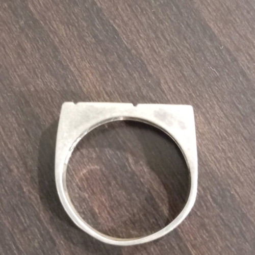 Silver ring 925 in meander shape like new