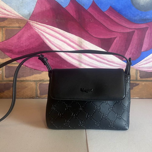 Blugirl Blumarine Y2K black monogram shoulder bag like new