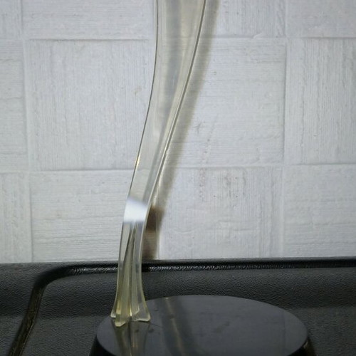 Claudia Schiffer doll stand used, plastic