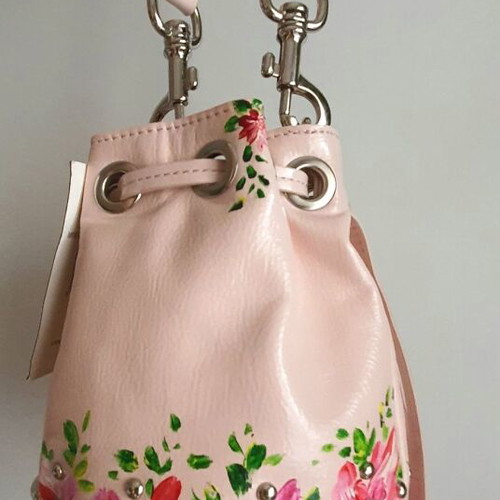 Steve Madden bag new, hand-painted, pink