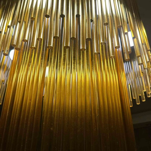 Vistosi Diadema Murano glass chandeliers like new, set of 5