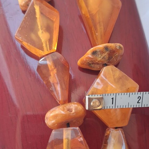 Amber Worry Beads like new, transparent, large proportional beads