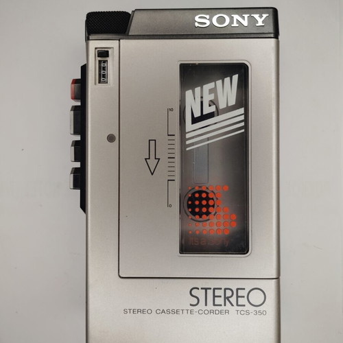 Sony TCS-350 κασετόφωνο Walkman μεταχειρισμένο, αργή κίνηση, 1983