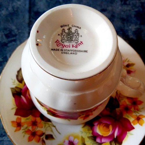 Royal Kent Collectible Cup and Saucer from Staffordshire England