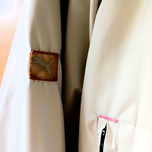 Puma sports jacket used, size S, beige with pink details