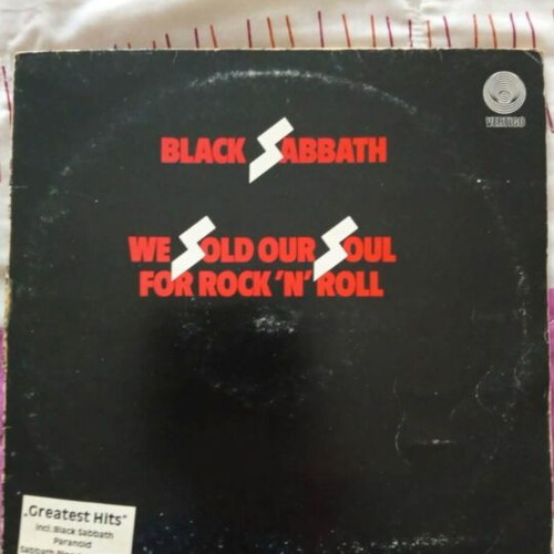Black Sabbath We Sold Our Soul For Rock 'N' Roll vinyl record used, metal