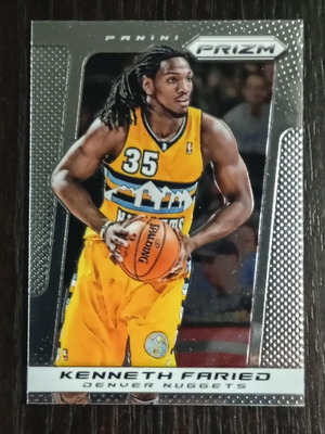 2013-14 Panini Prizm Kenneth Faried card like new